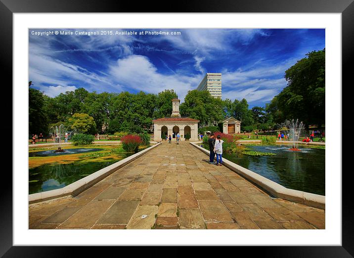  The royal Gardens Framed Mounted Print by Marie Castagnoli