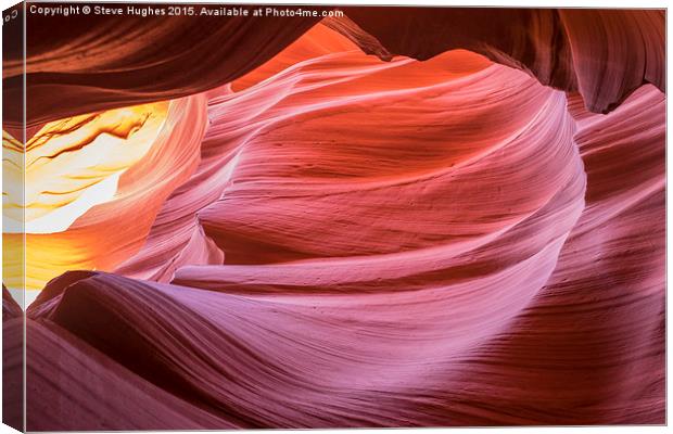  Lower Antelope Canyon  Canvas Print by Steve Hughes