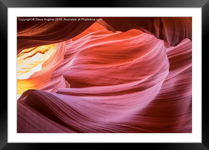  Lower Antelope Canyon  Framed Mounted Print by Steve Hughes