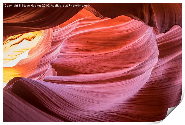  Lower Antelope Canyon  Print by Steve Hughes