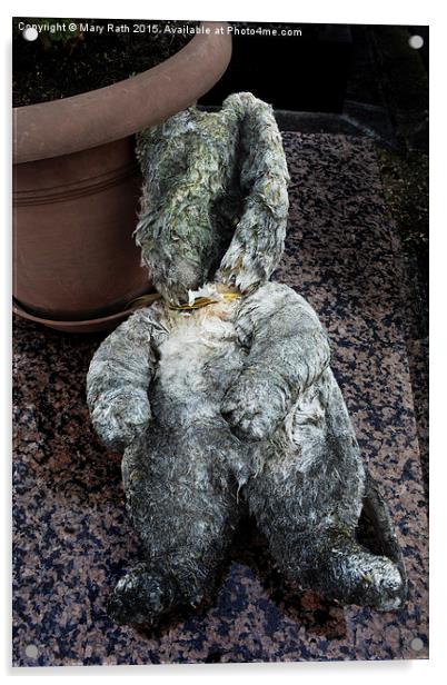  Cat Doll, Montparnasse Cemetery Acrylic by Mary Rath