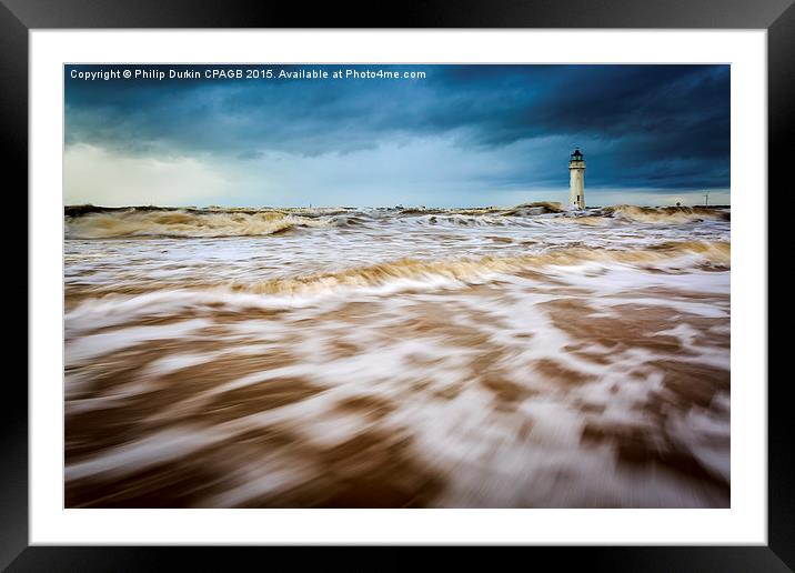 A rush of water - new Brighton Framed Mounted Print by Phil Durkin DPAGB BPE4