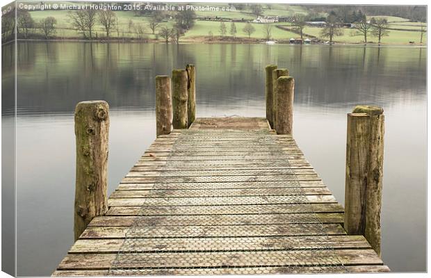 Waterhead Jetty, Coniston  Canvas Print by Michael Houghton