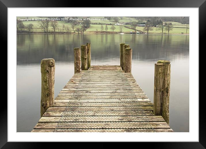 Waterhead Jetty, Coniston  Framed Mounted Print by Michael Houghton