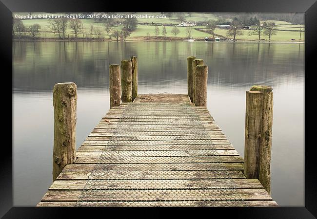 Waterhead Jetty, Coniston  Framed Print by Michael Houghton