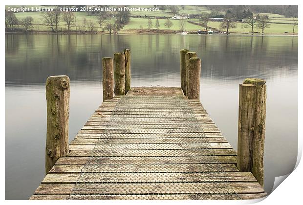Waterhead Jetty, Coniston  Print by Michael Houghton