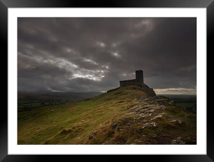 Brentor Church gothic  Framed Mounted Print by chris smith