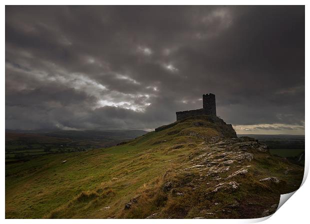 Brentor Church gothic  Print by chris smith