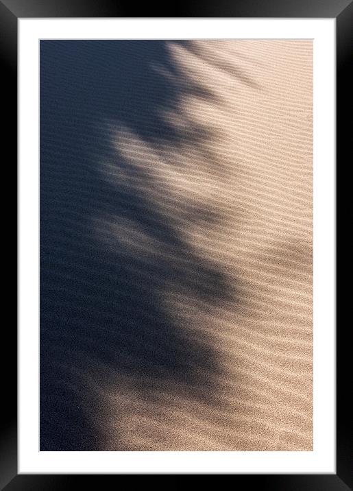  Shadows on the sand Framed Mounted Print by Andrew Kearton