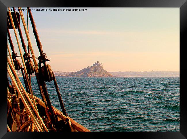  St Michael's Mount From The Irene Framed Print by Peter F Hunt