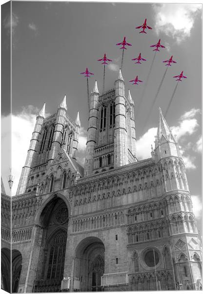 Reds Over The Cathedral Canvas Print by J Biggadike