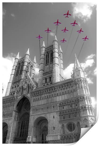 Reds Over The Cathedral Print by J Biggadike