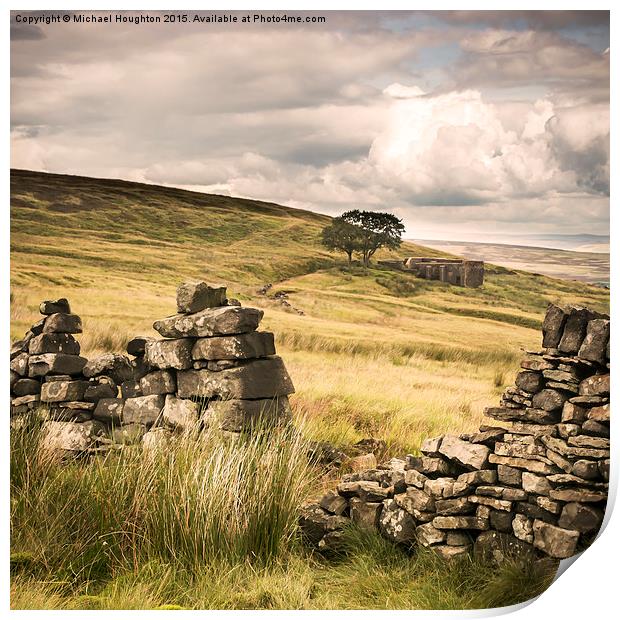  Withens Walls Print by Michael Houghton