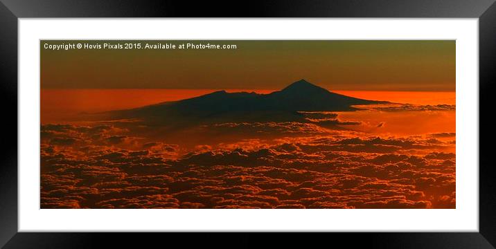 Sunset over Teide Framed Mounted Print by Dave Burden