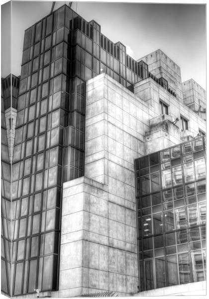SIS Secret Service Building London Canvas Print by David Pyatt