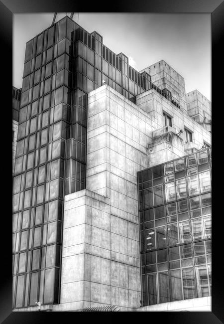 SIS Secret Service Building London Framed Print by David Pyatt