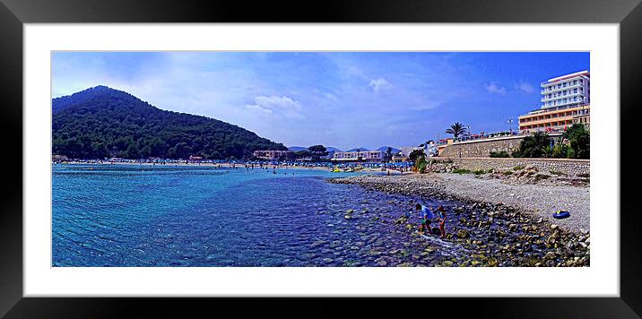 Cala Llonga, Ibiza Framed Mounted Print by Tom Gomez