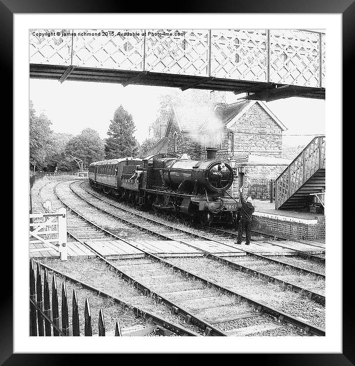  Steam Locomotive Framed Mounted Print by james richmond