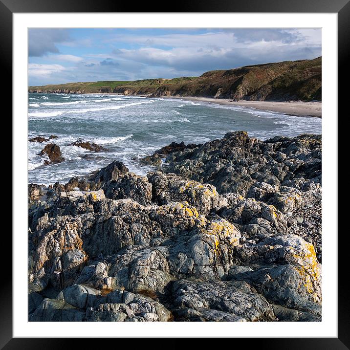  Penllech beach, North Wales Framed Mounted Print by Andrew Kearton