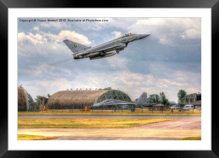 Typhoon Departure  " Catch Me " Framed Mounted Print by Shaun Westell