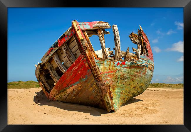  Old wreck Framed Print by Dave Wilkinson North Devon Ph