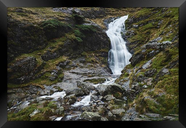 Moss Force waterfall. Cumbria, UK. Framed Print by Liam Grant