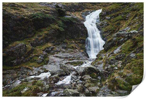 Moss Force waterfall. Cumbria, UK. Print by Liam Grant