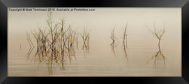  Redmires Reflections Framed Print by Mark Tomlinson