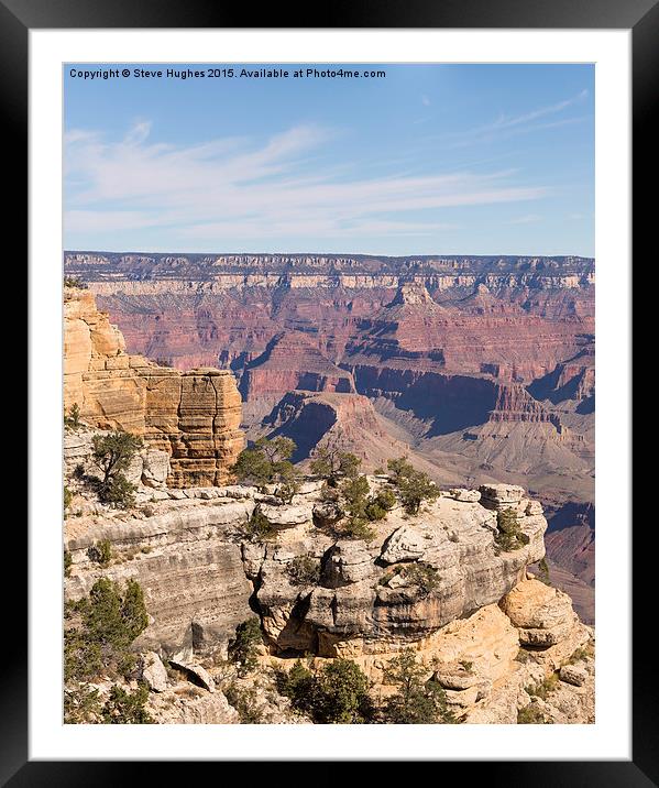  Grand Canyon views Framed Mounted Print by Steve Hughes