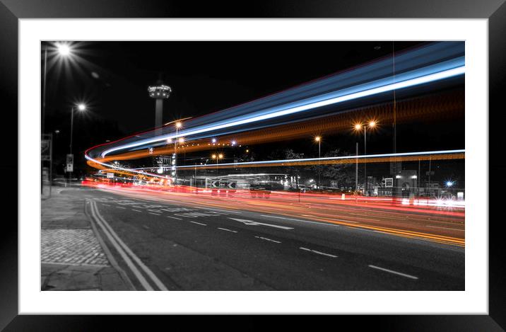 Colour Trail Framed Mounted Print by James Harrison