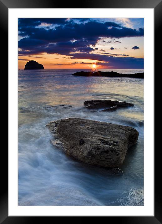 Gull Rock Sunset Framed Mounted Print by David Wilkins