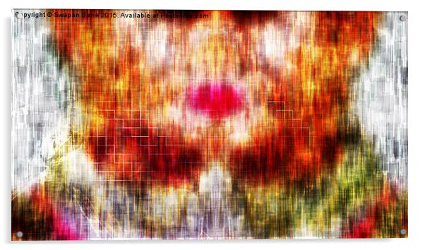 Hot Kiss: Digitally Manipulated Absract Design Acrylic by Swapan Banik