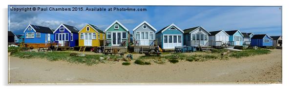 Colourful Beach Hideaways Acrylic by Paul Chambers