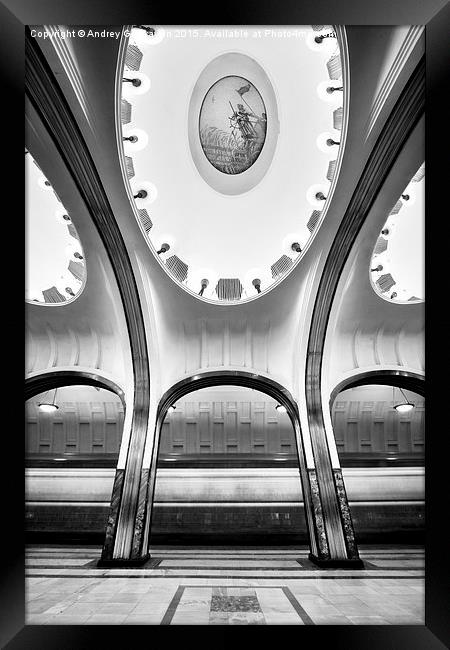 Metro #7572 Framed Print by Andrey  Godyaykin