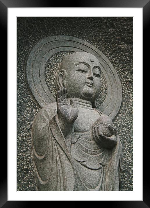 Buddha Framed Mounted Print by Simone Mckenzie