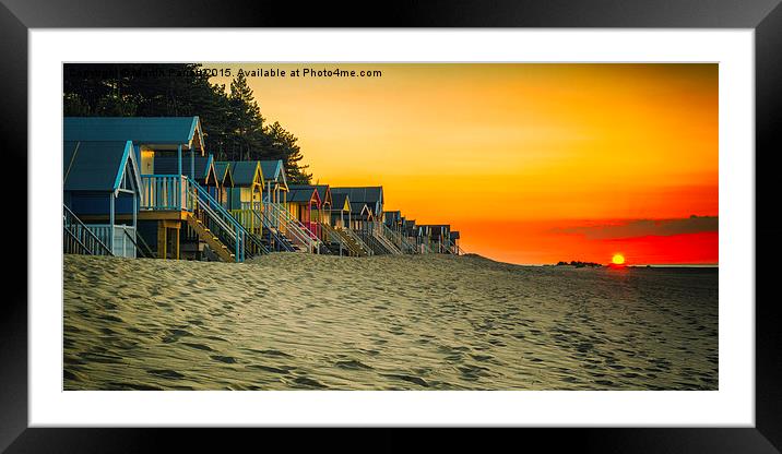 Sunset at Wells-next-the-Sea  Framed Mounted Print by Martin Parratt