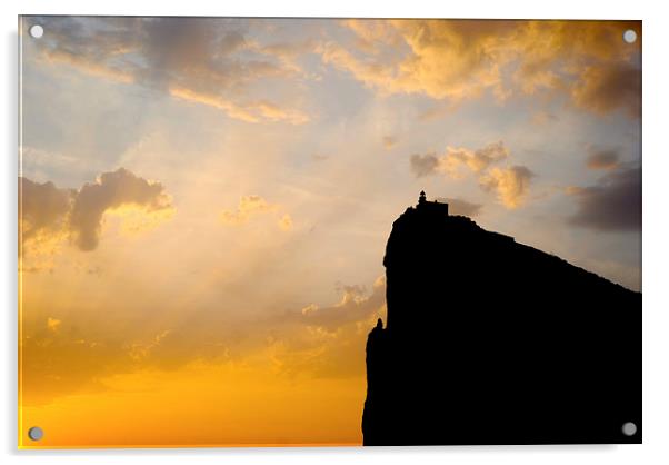  Capo Caccia - The cliff Acrylic by Pietro Magnabosco