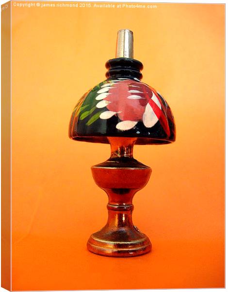 Miniature Oil Lamp  Canvas Print by james richmond