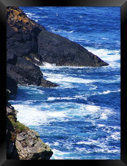 Cornish Cliffs Framed Print by Alexia Miles