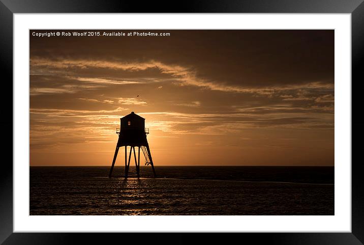   Morning at Dovercourt Bay Framed Mounted Print by Rob Woolf