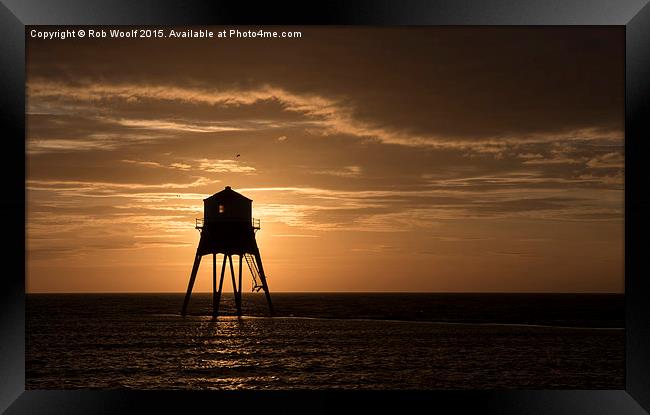   Morning at Dovercourt Bay Framed Print by Rob Woolf