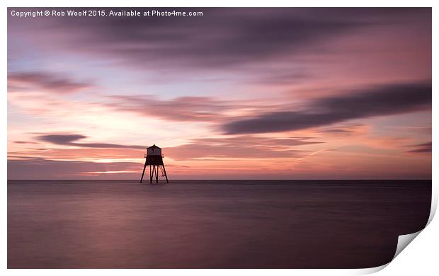  Dovercourt PInks Print by Rob Woolf