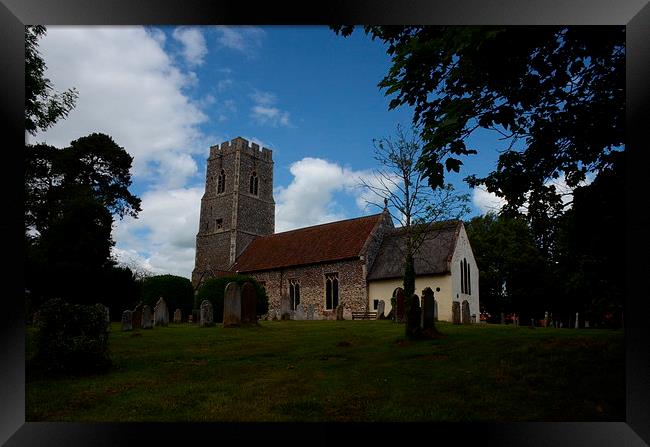  All Saint's Church Horsford In Summer Framed Print by Malcolm Snook