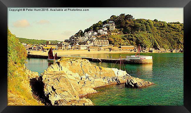  Looe In Cornwall Framed Print by Peter F Hunt