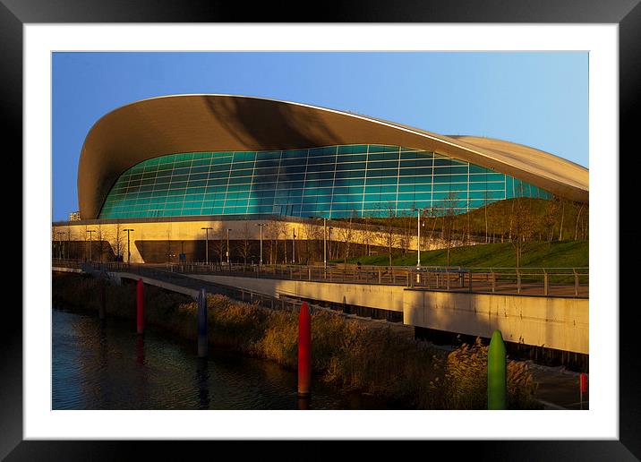 Aquatic Centre Olympic Park Framed Mounted Print by David French