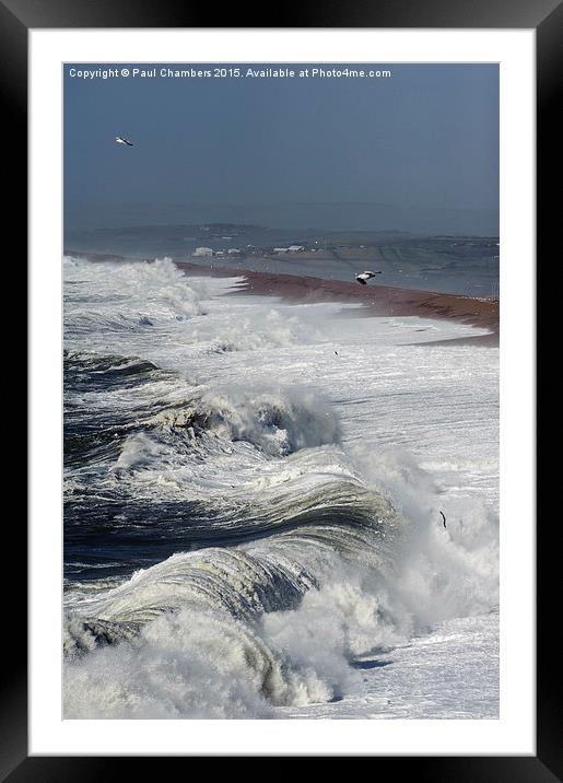 The Mighty Fury of the Coast Framed Mounted Print by Paul Chambers