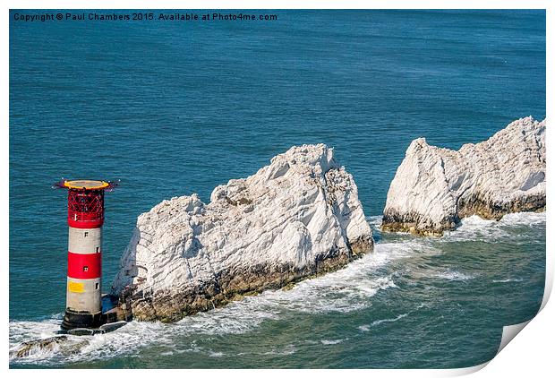  The Needles Lighthouse Print by Paul Chambers