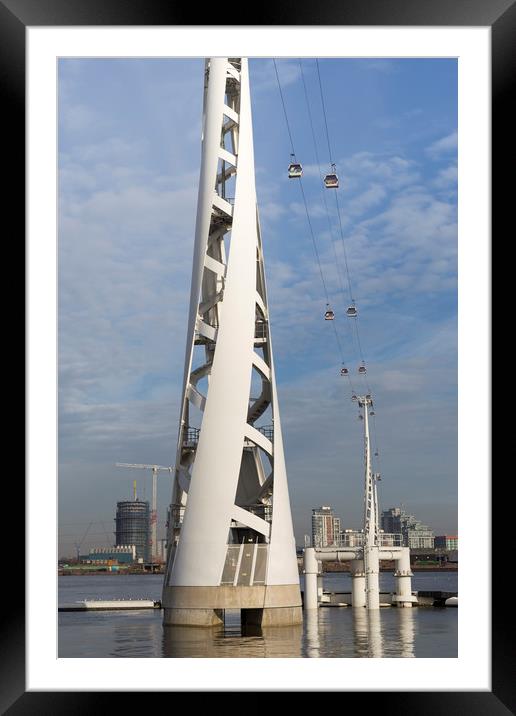 Emirates Cable Car London Framed Mounted Print by David Pyatt