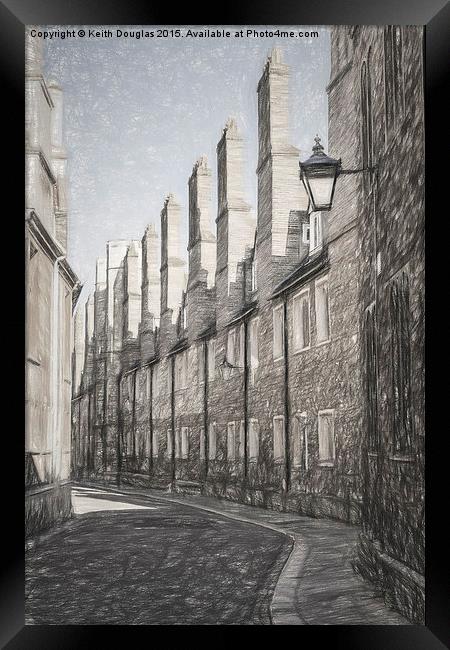 Trinity Lane  Framed Print by Keith Douglas