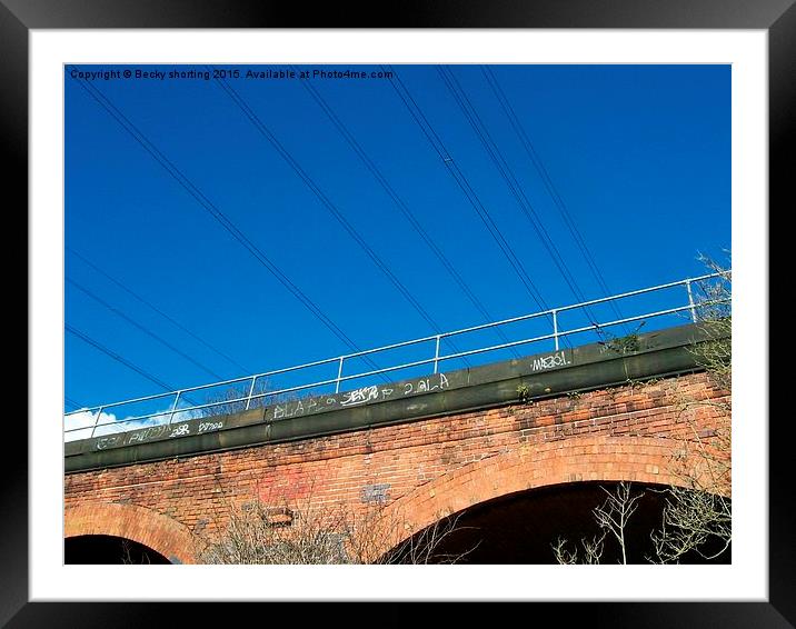  leicester bridge Framed Mounted Print by Becky shorting